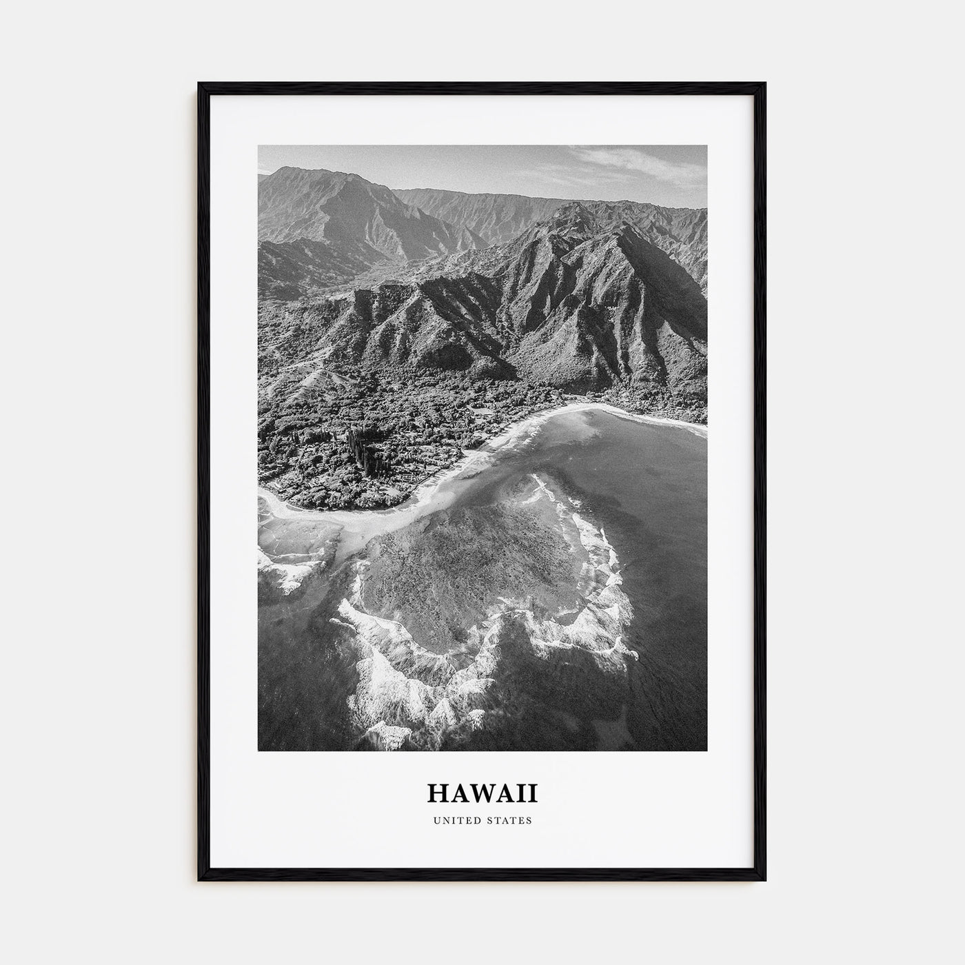 Hawaii Portrait B&W No 2 Poster
