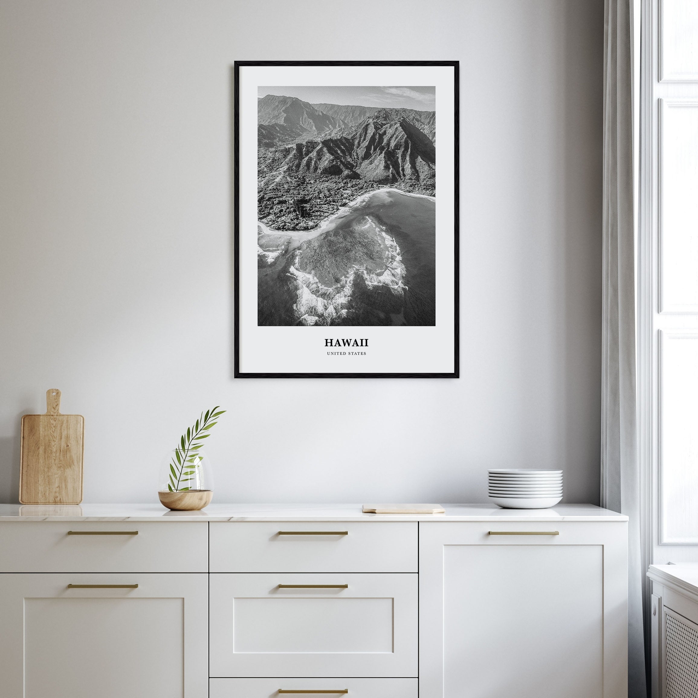 Hawaii Portrait B&W No 2 Poster