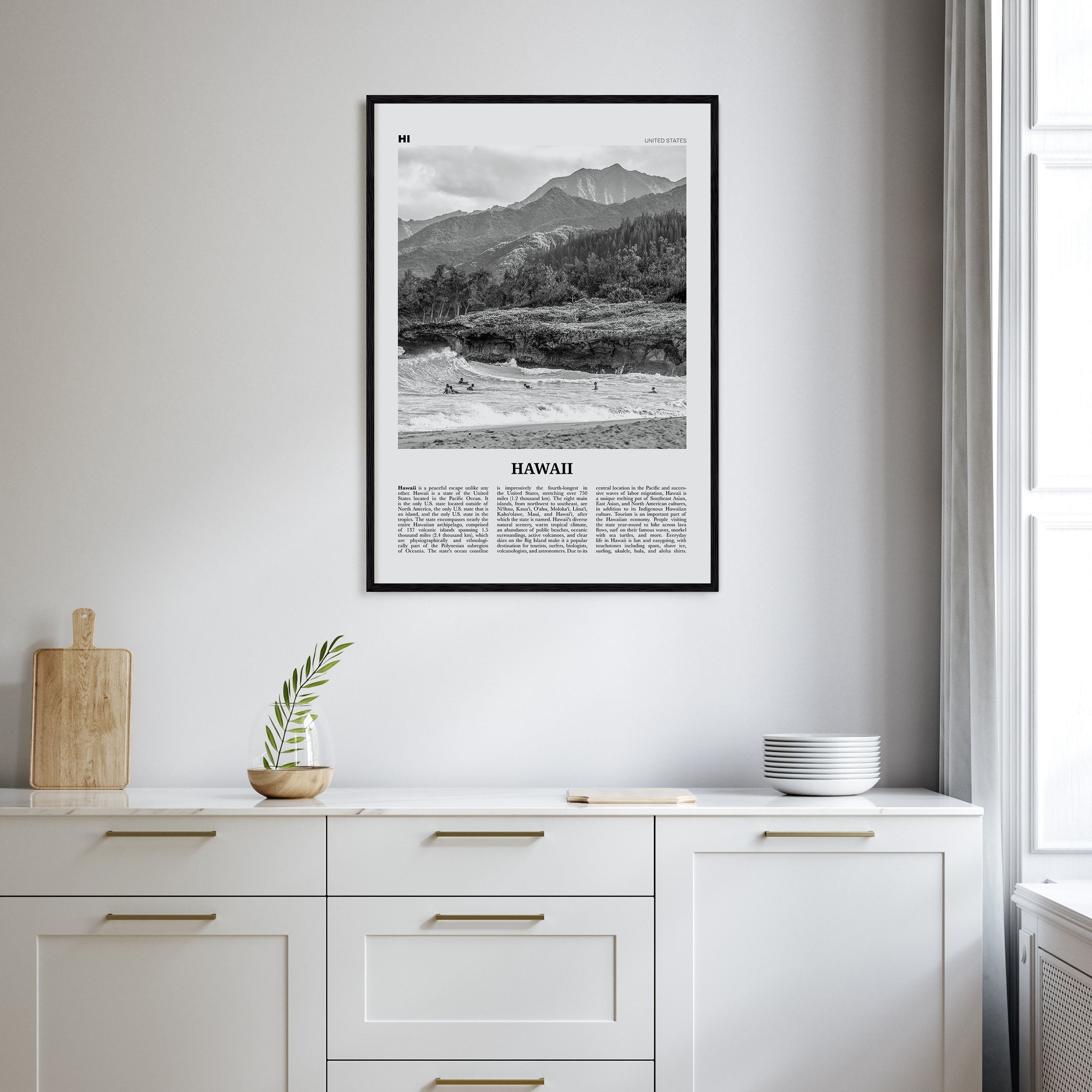 Hawaii Travel B&W No 1 Poster