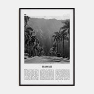 Hawaii Travel B&W No 2 Poster