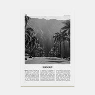 Hawaii Travel B&W No 2 Poster