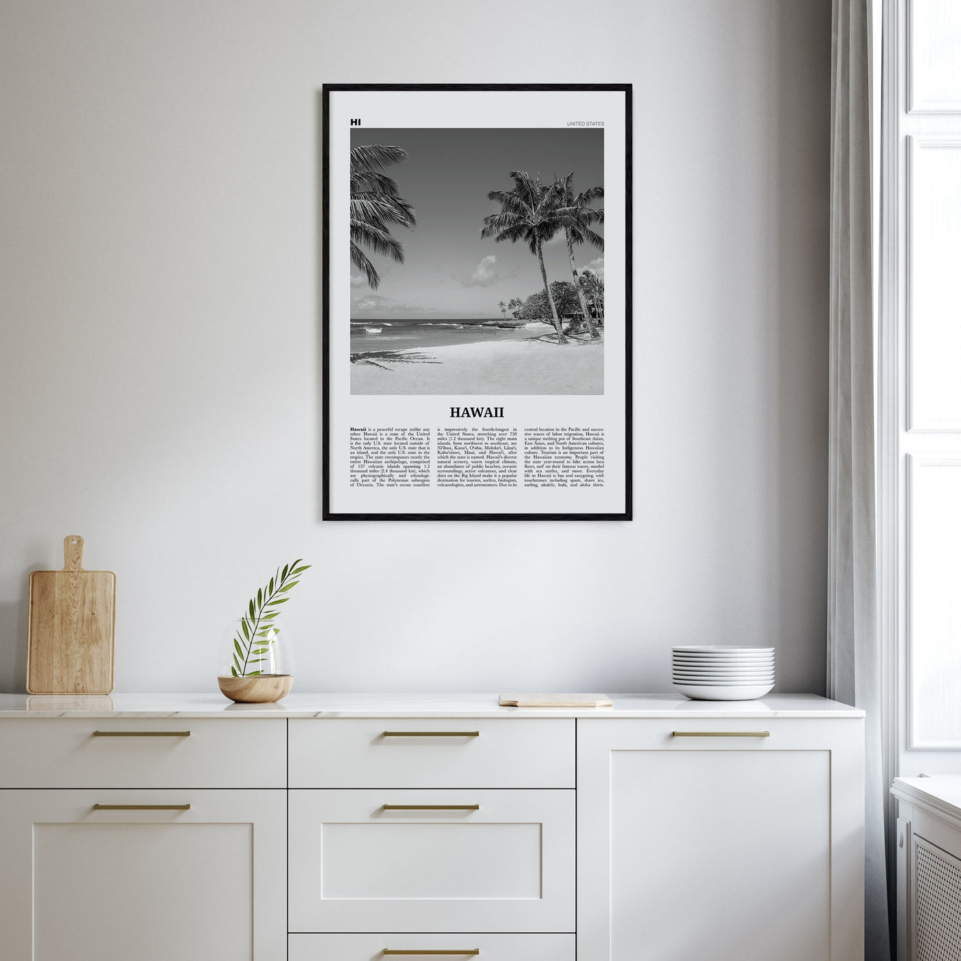 Hawaii Travel B&W No 4 Poster