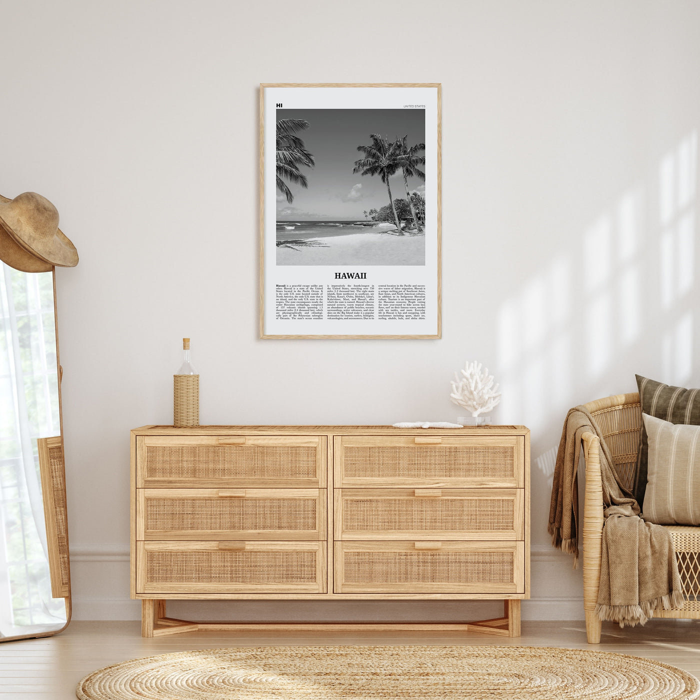 Hawaii Travel B&W No 4 Poster