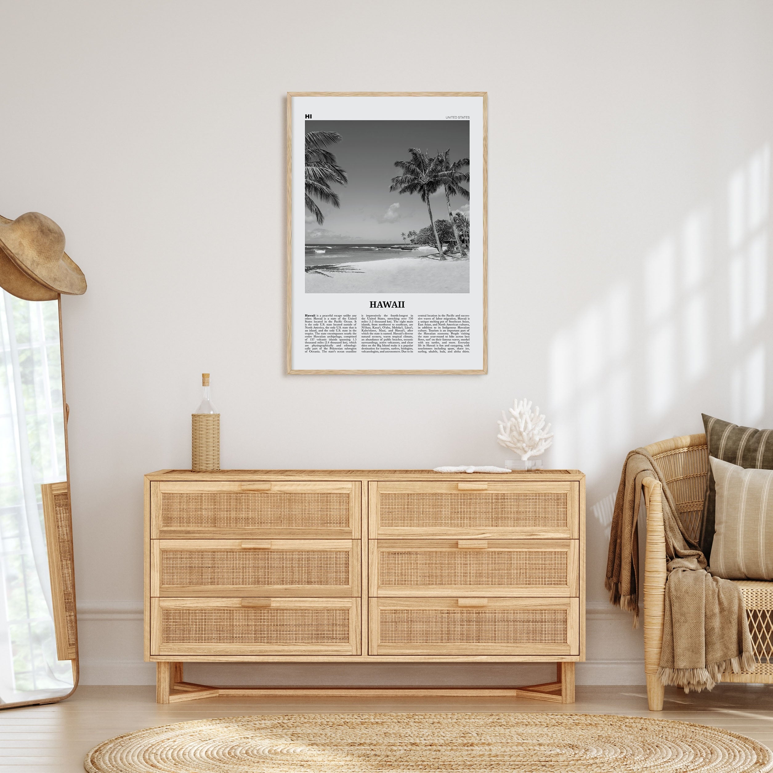 Hawaii Travel B&W No 4 Poster