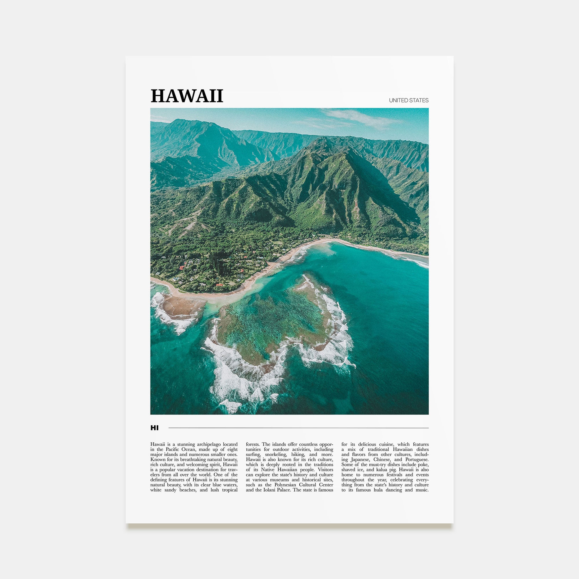 Hawaii Travel Color No 2 Poster