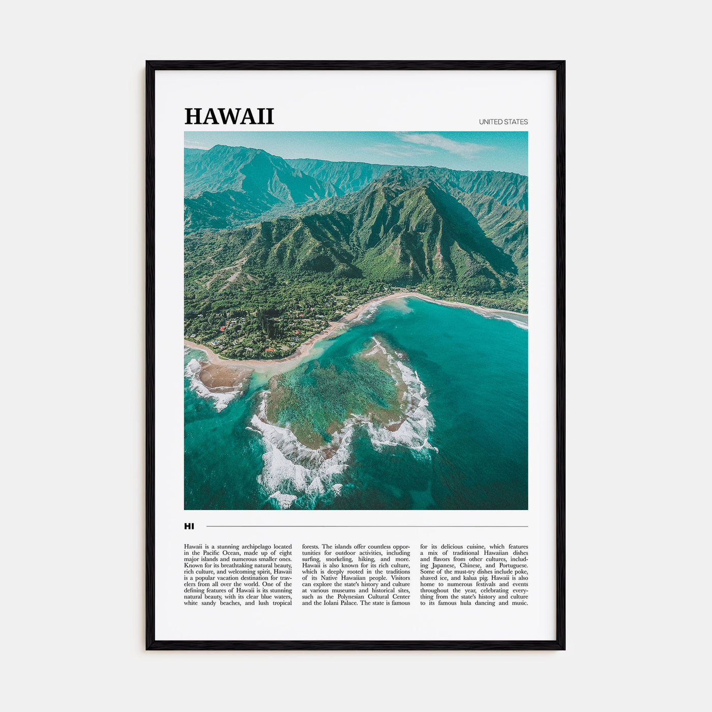 Hawaii Travel Color No 2 Poster