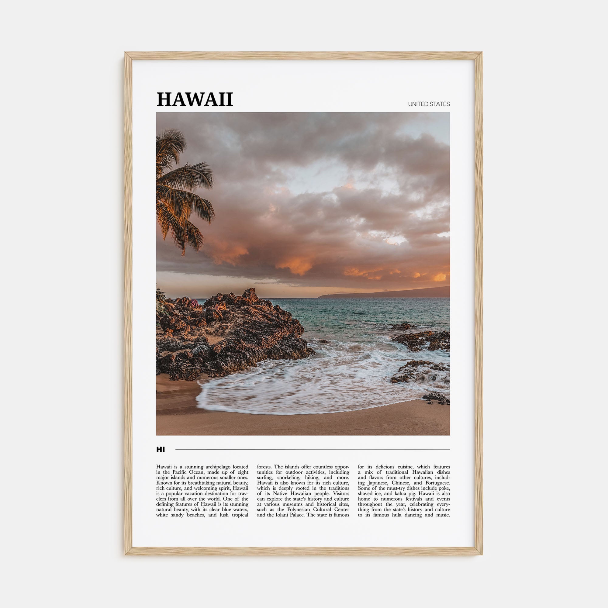 Hawaii Travel Color No 3 Poster