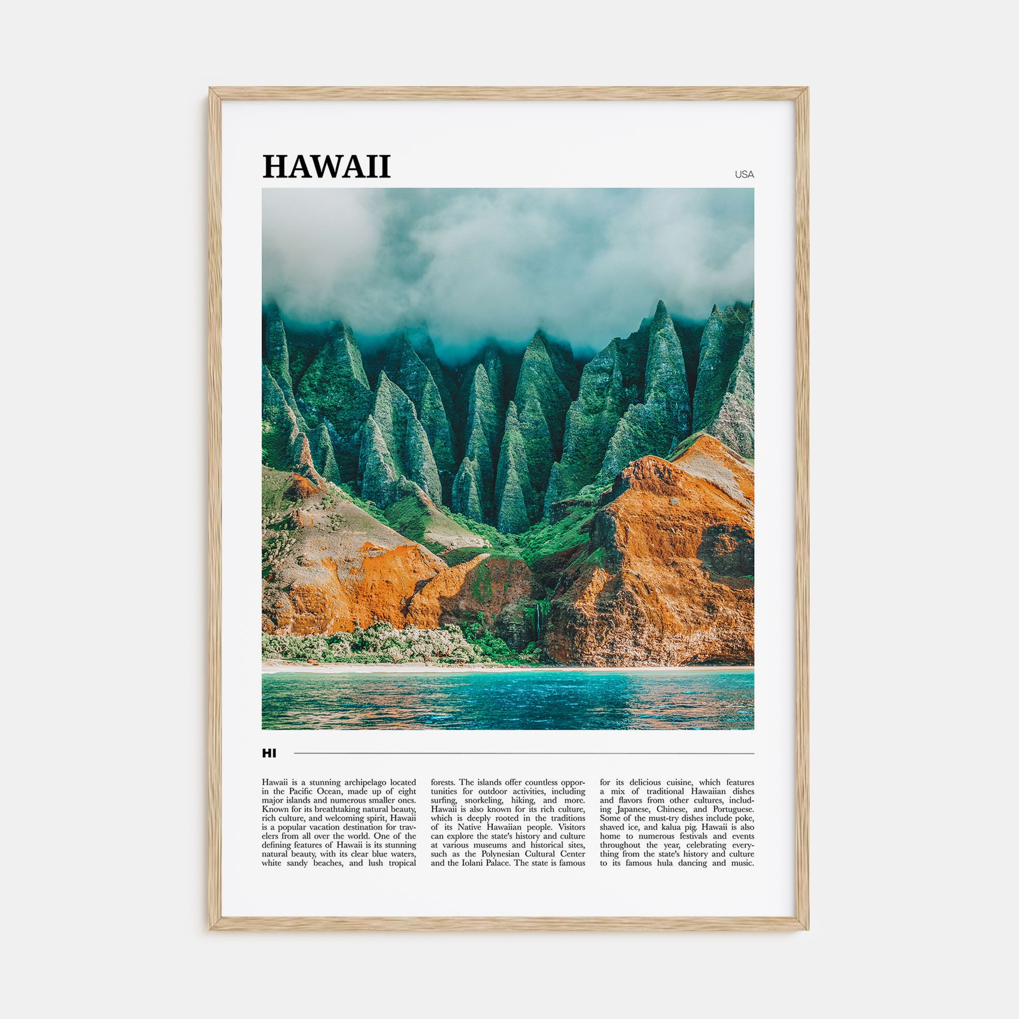 Hawaii Travel Color No 4 Poster