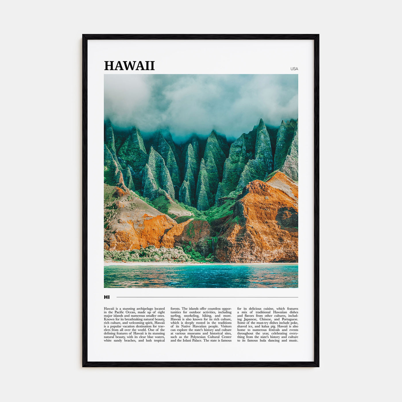 Hawaii Travel Color No 4 Poster