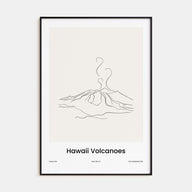 Hawaii Volcanoes National Park Drawn Poster