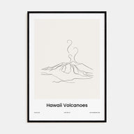 Hawaii Volcanoes National Park Drawn Poster