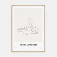 Hawaii Volcanoes National Park Drawn Poster