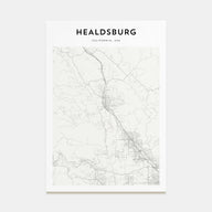 Healdsburg Map Portrait Poster