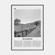 Healdsburg Travel B&W Poster
