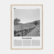 Healdsburg Travel B&W Poster