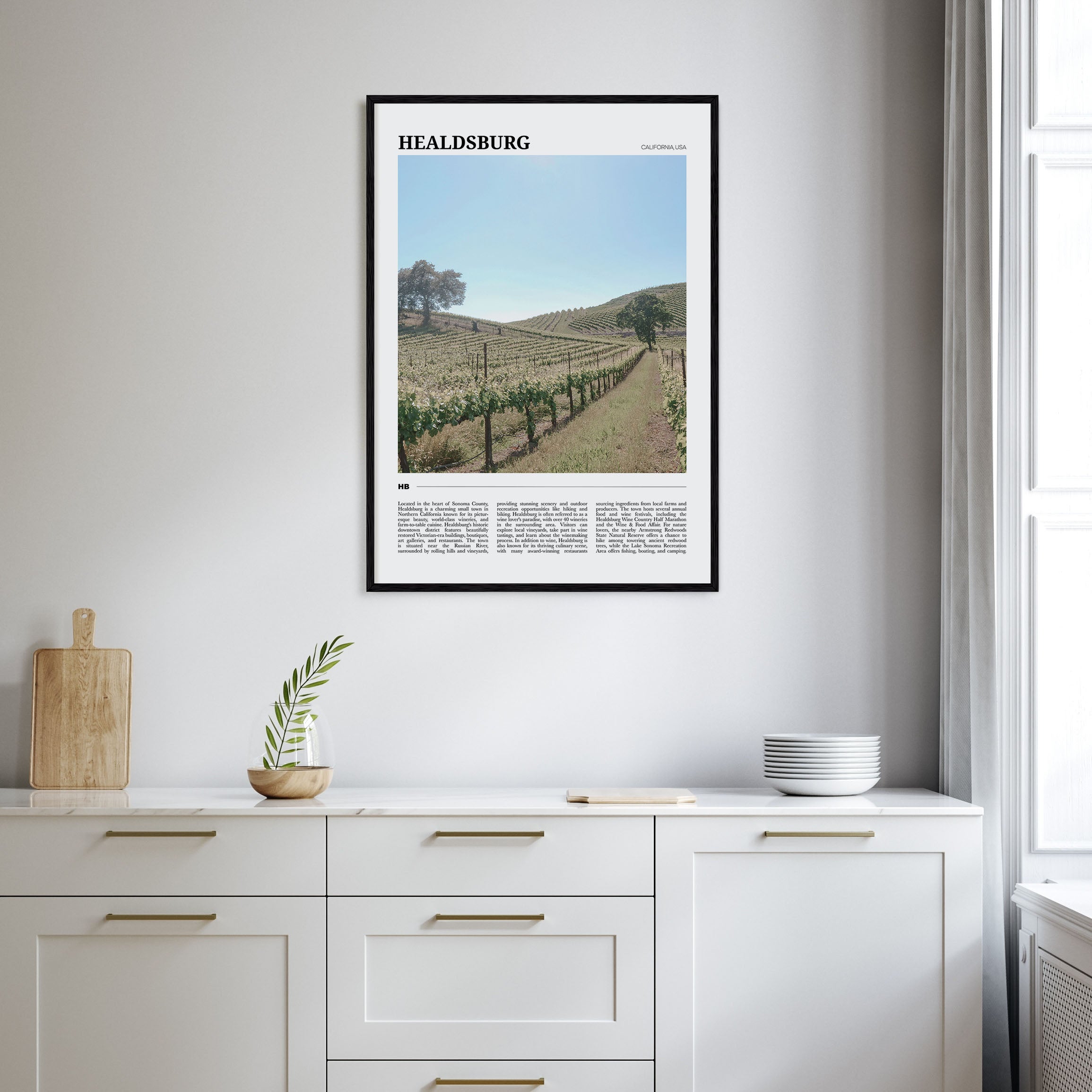 Healdsburg Travel Color Poster