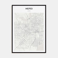Hefei Map Portrait Poster