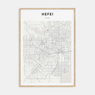 Hefei Map Portrait Poster