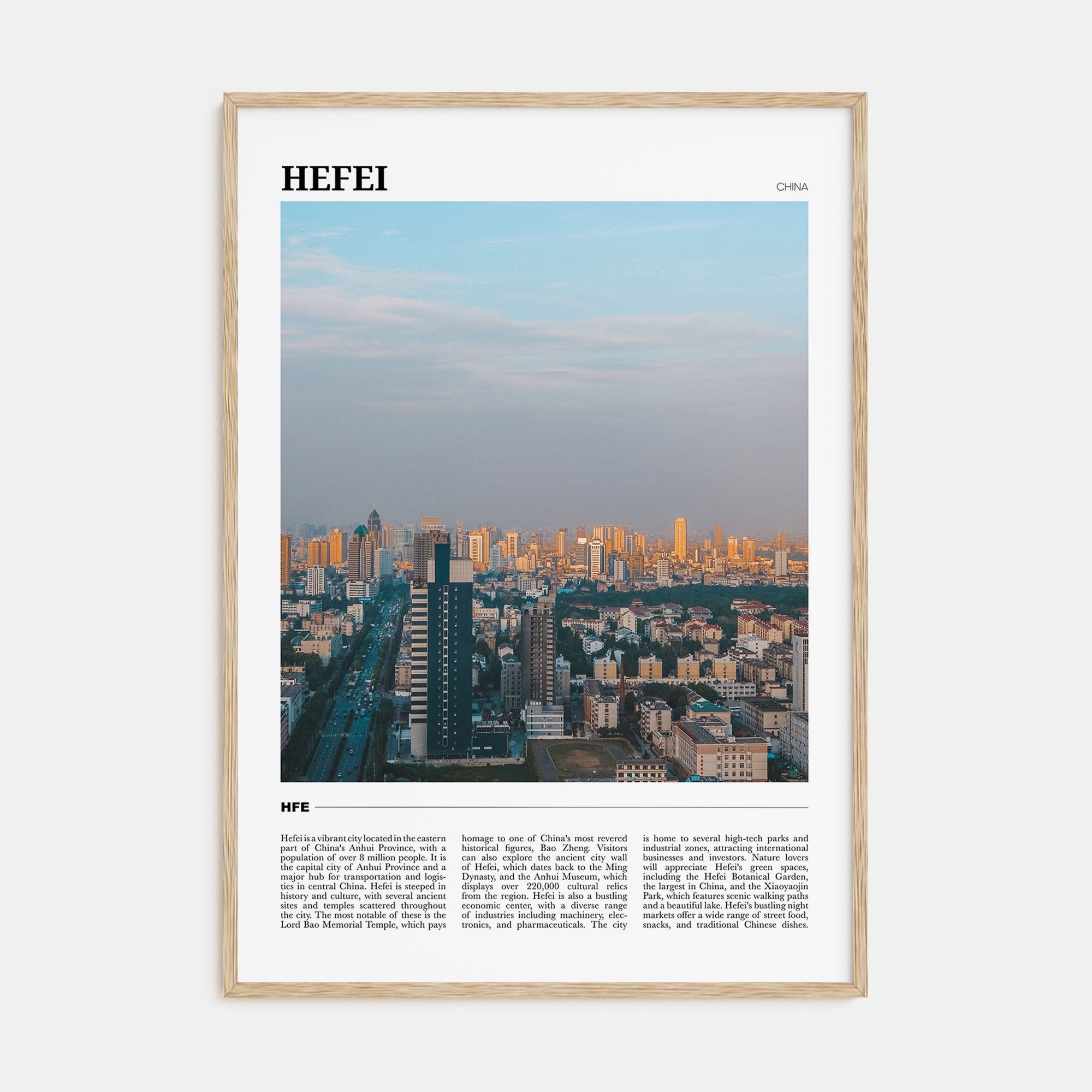 Hefei Travel Color Poster