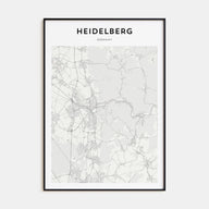 Heidelberg Map Portrait Poster