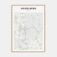 Heidelberg Map Portrait Poster