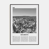 Heilbronn Travel B&W Poster