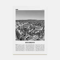Heilbronn Travel B&W Poster