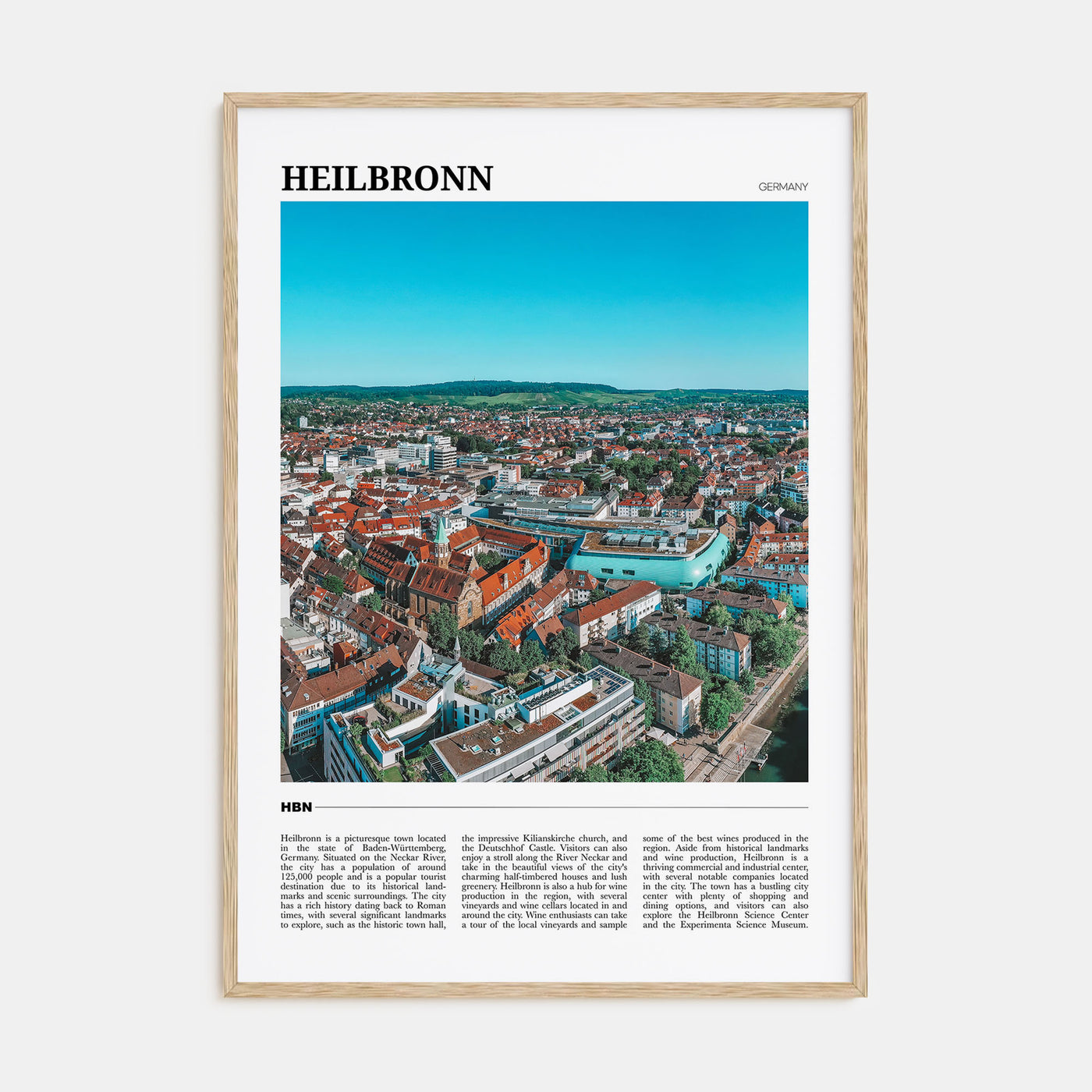 Heilbronn Travel Color Poster