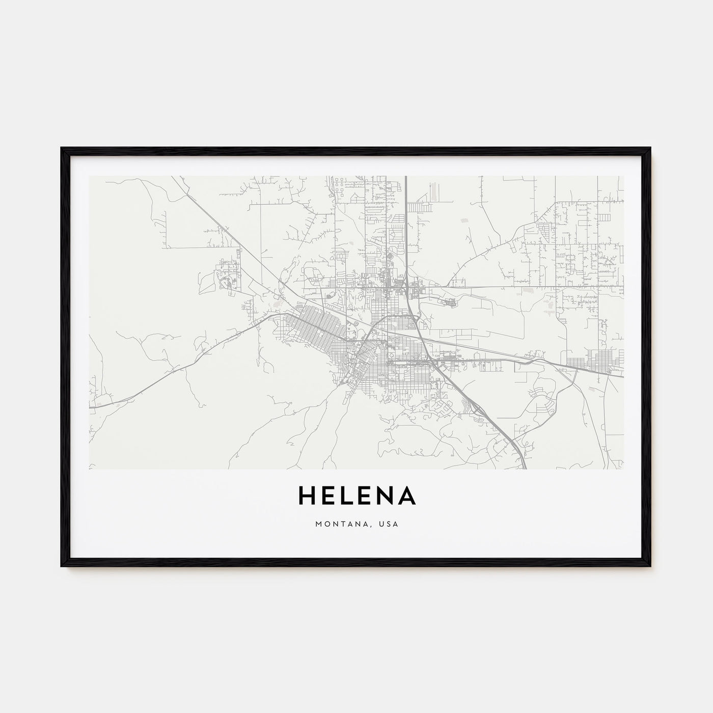 Helena Map Landscape Poster