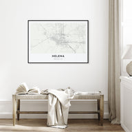 Helena Map Landscape Poster