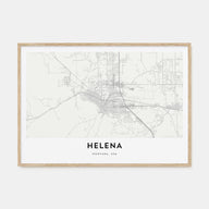Helena Map Landscape Poster