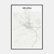 Helena Map Portrait Poster