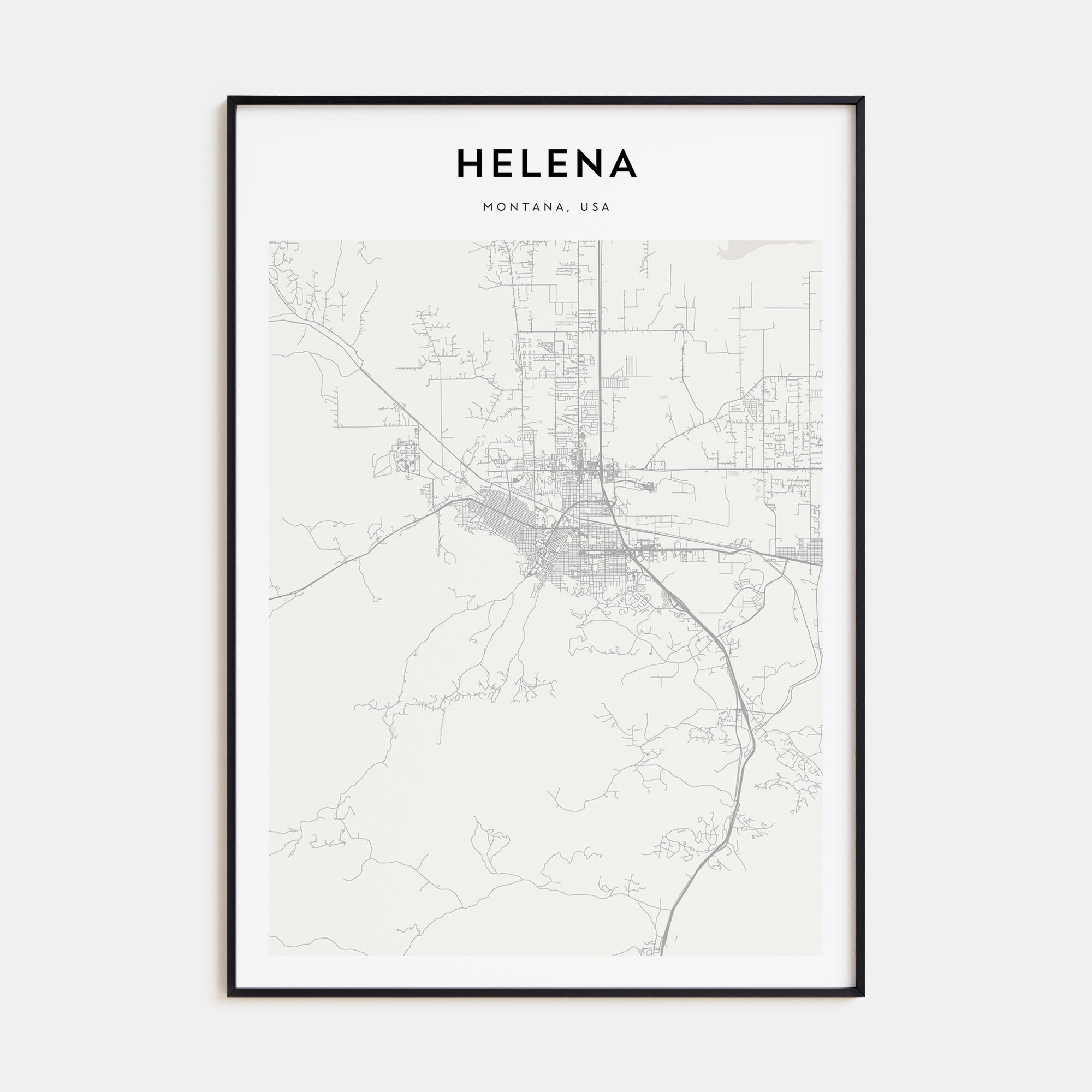 Helena Map Portrait Poster