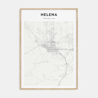 Helena Map Portrait Poster