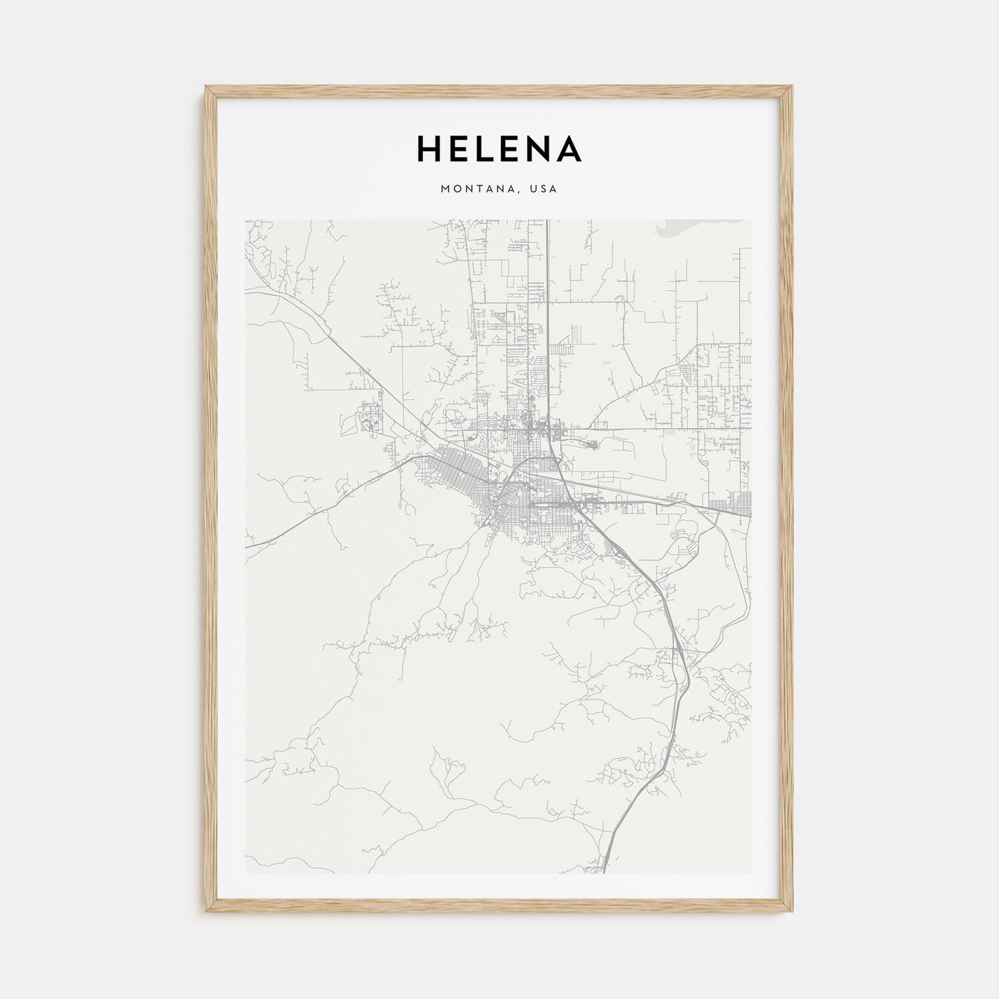 Helena Map Portrait Poster