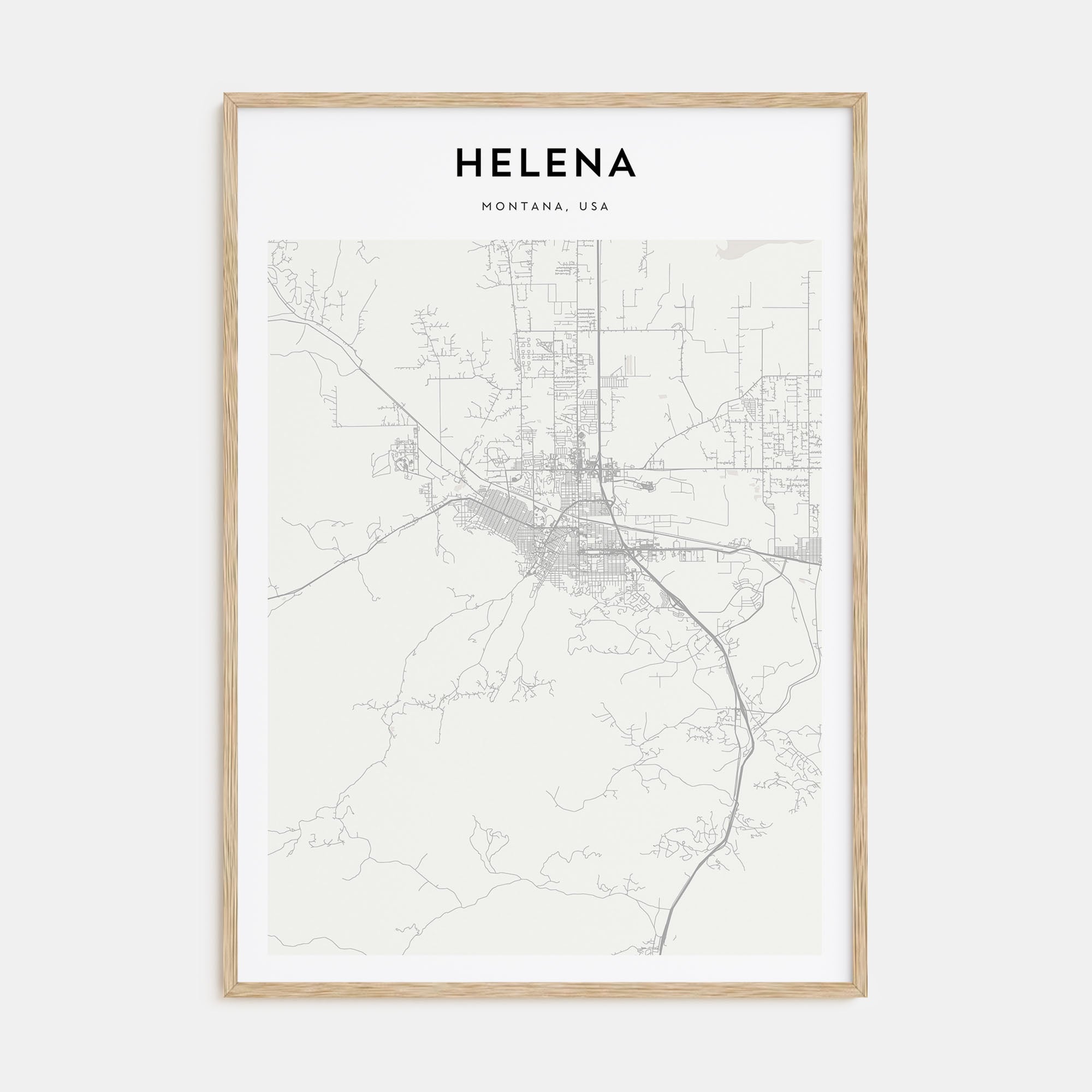 Helena Map Portrait Poster