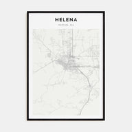 Helena Map Portrait Poster