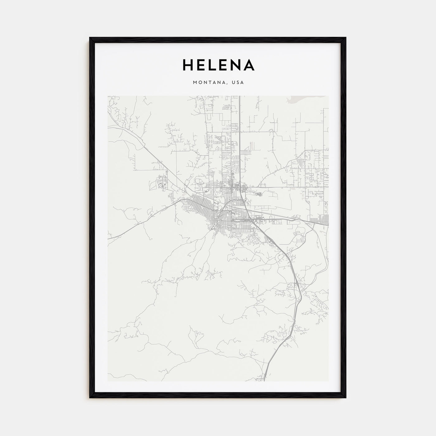 Helena Map Portrait Poster