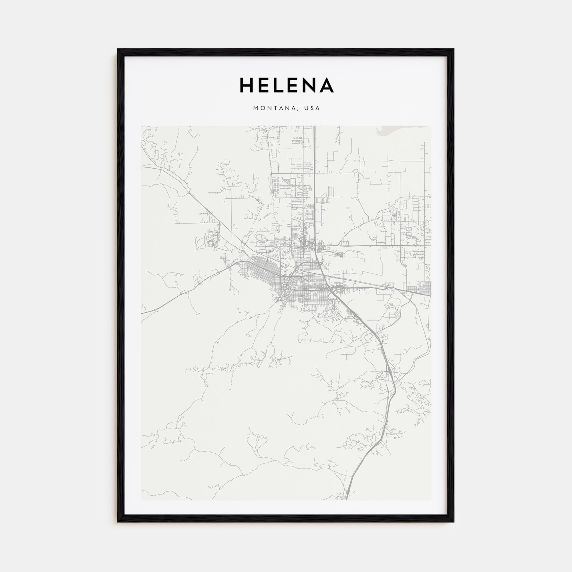 Helena Map Portrait Poster