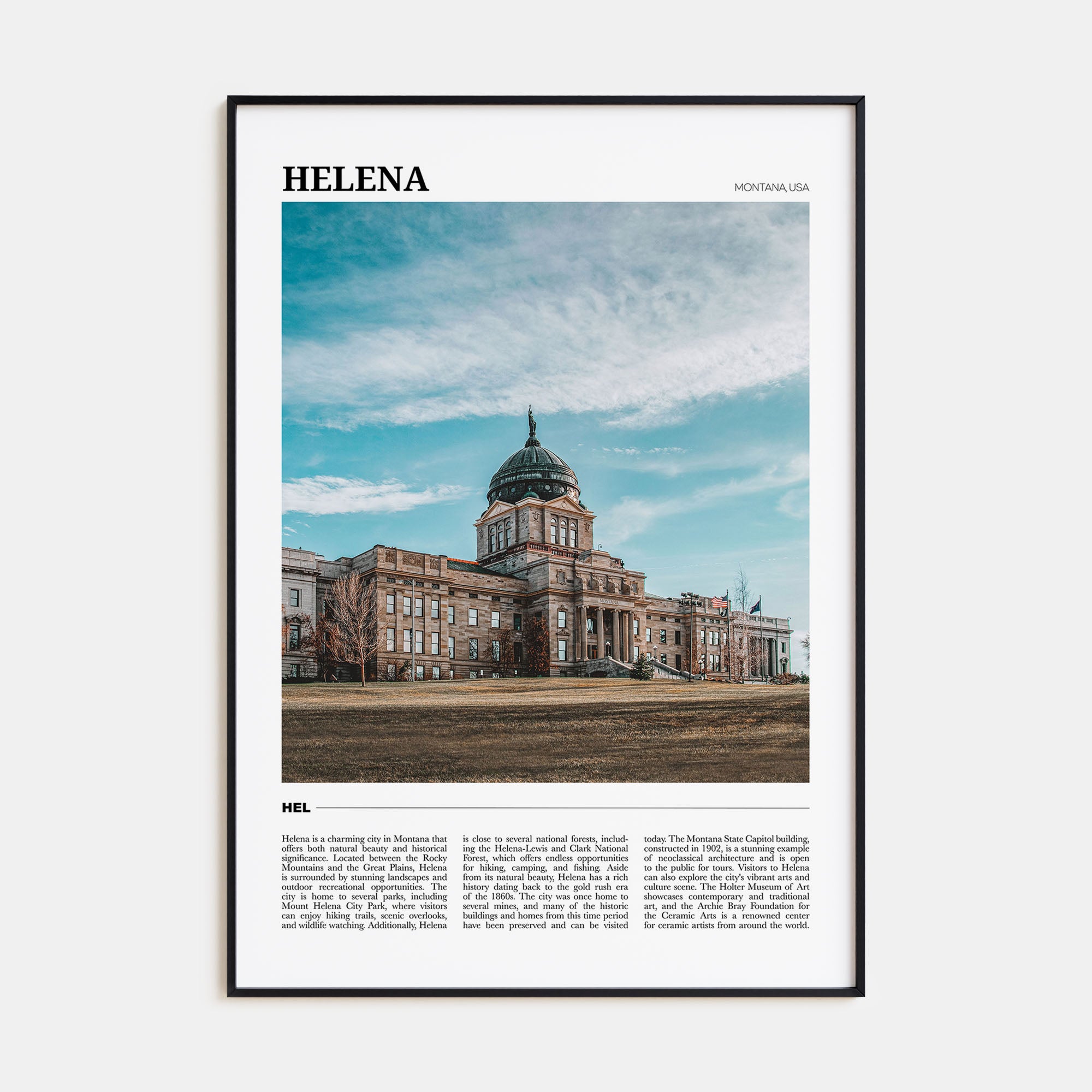 Helena Travel Color Poster