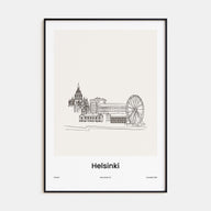 Helsinki Drawn Poster
