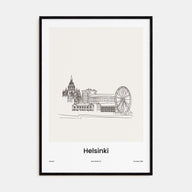 Helsinki Drawn Poster