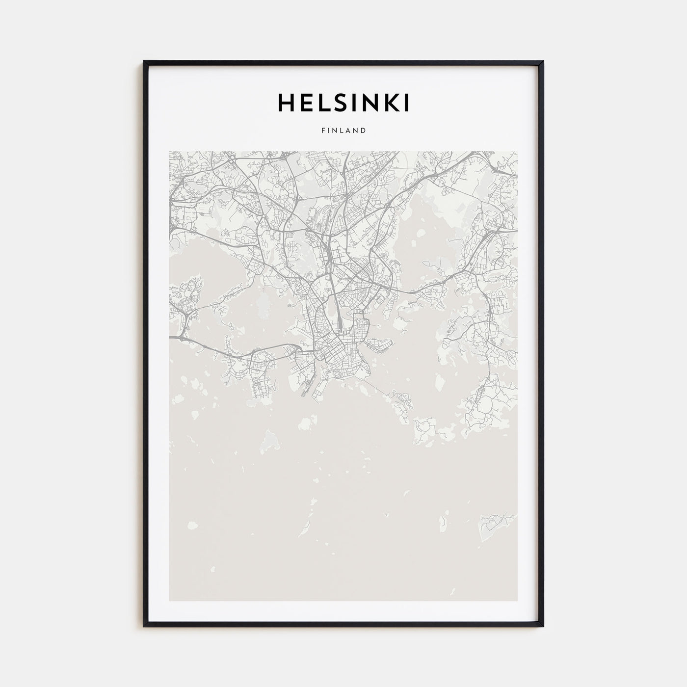 Helsinki Map Portrait Poster