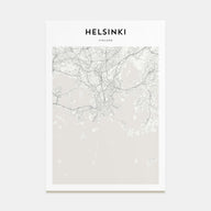 Helsinki Map Portrait Poster