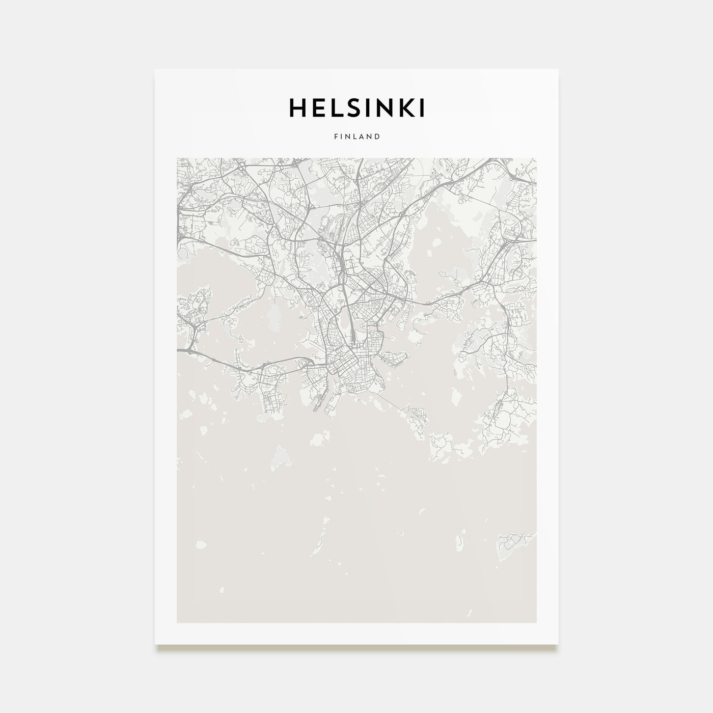 Helsinki Map Portrait Poster