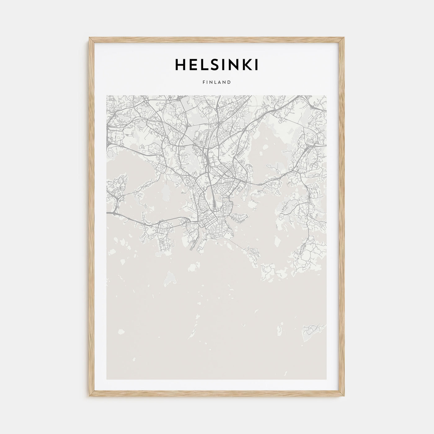 Helsinki Map Portrait Poster