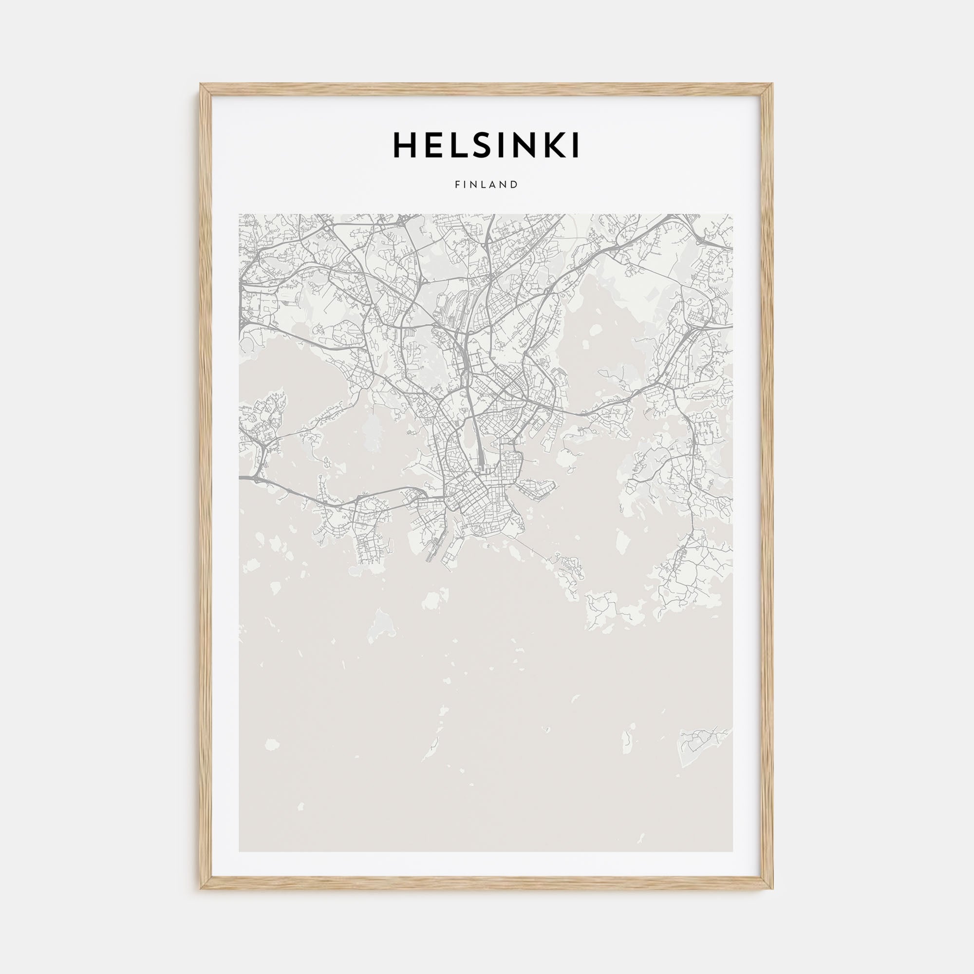 Helsinki Map Portrait Poster