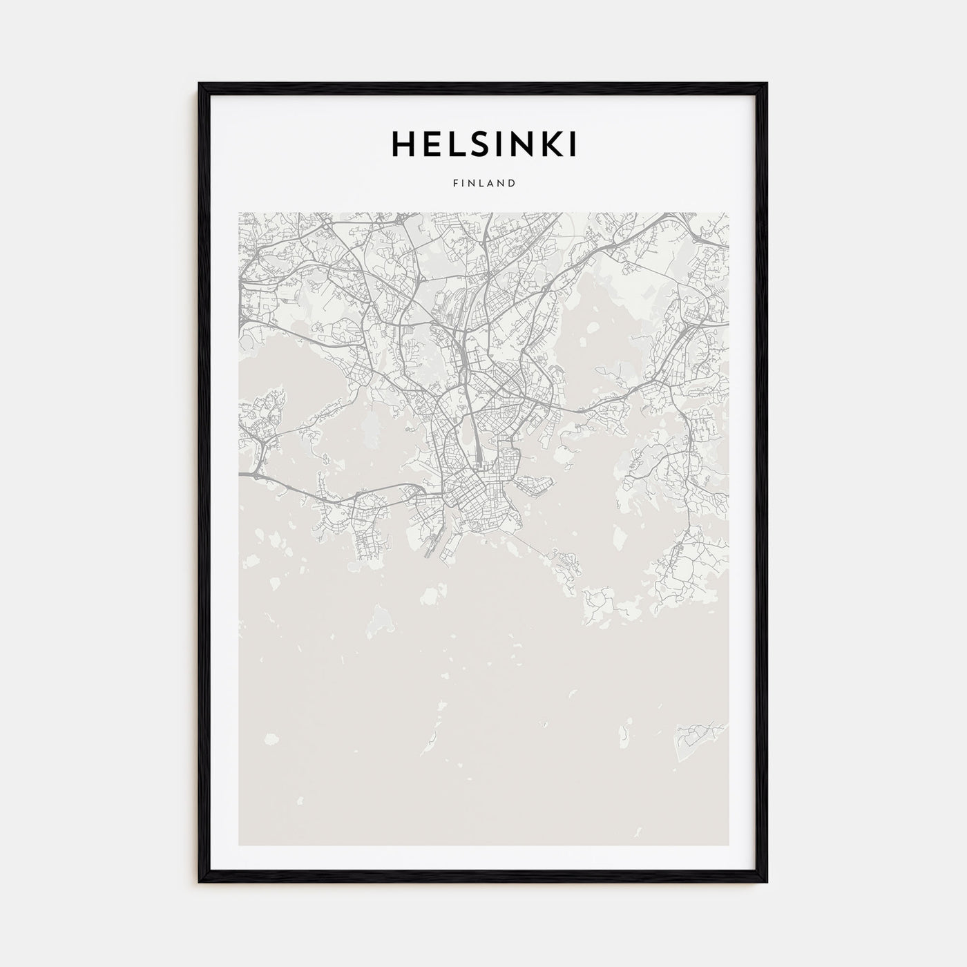 Helsinki Map Portrait Poster