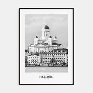 Helsinki Portrait B&W Poster