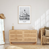 Helsinki Portrait B&W Poster